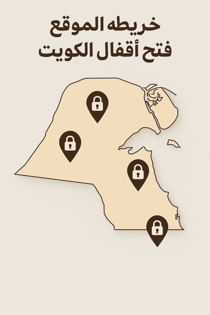 خريطة الموقع فتح أقفال الكويت